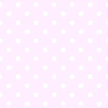 Polka Dot pattern, seamless texture pink and white pattern Stock Illustration