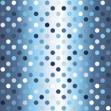 Polka dot pattern. Seamless vector gradient background Stock Illustration