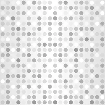 Polka dot pattern. Vector seamless silver background Stockillustratie