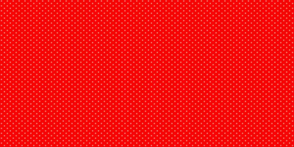 Polka dot pattern off white circles red background Stock Photos