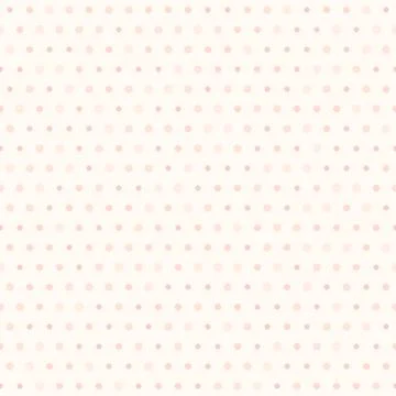 Polka dot rose pattern. Seamless vector background Illustrazione stock