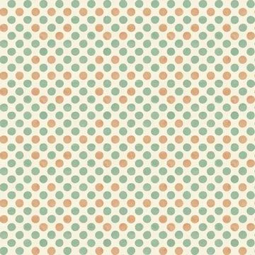Polka dot seamless fashionable pattern. Stock Illustration