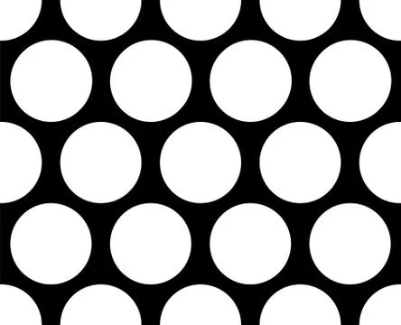 Polka dot Seamless pattern black background Stock Illustration