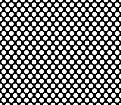 Polka dot Seamless pattern black background Stock Illustration