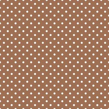 Polka dot seamless pattern. Brown and white repeated background. Swatch template Stock Illustration