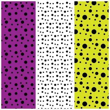 Polka Dot Seamless Pattern bundles Illustrazione stock