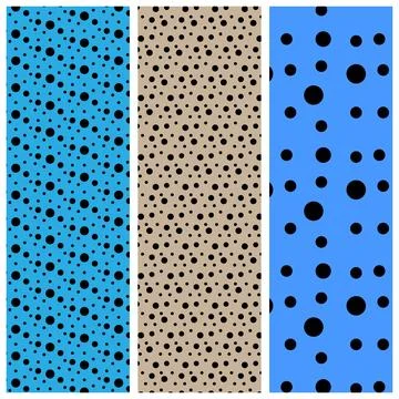 Polka Dot Seamless Pattern bundles 스톡 일러스트