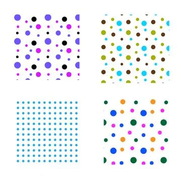 Polka Dot Seamless Pattern bundles Stock Illustration