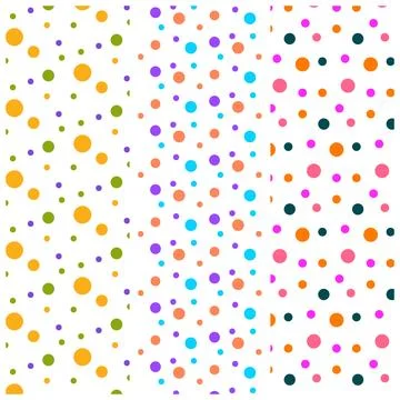 Polka Dot Seamless Pattern bundles Stock Illustration