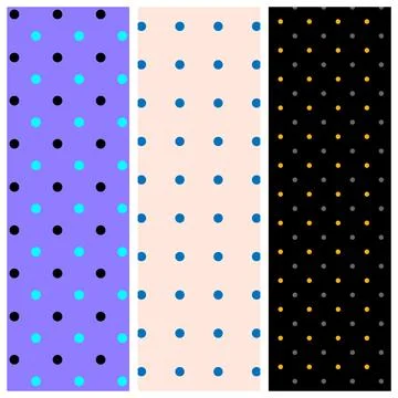 Polka Dot Seamless Pattern bundles Stock Illustration