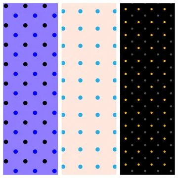 Polka Dot Seamless Pattern bundles Stock Illustration