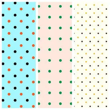 Polka Dot Seamless Pattern bundles Stock Illustration