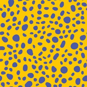 Polka dot seamless pattern. Cute Confetti. Abstractly arranged hand-drawn Stock Illustration