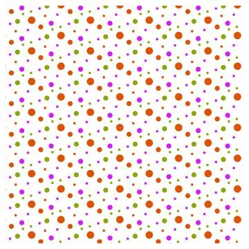 Polka Dot Seamless Pattern Design Stock Illustration