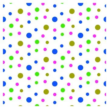 Polka Dot Seamless Pattern Design Stock Illustration