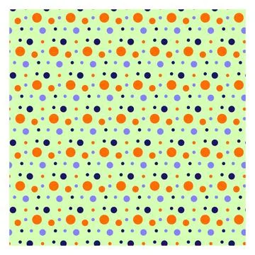 Polka Dot Seamless Pattern Design Stock Illustration
