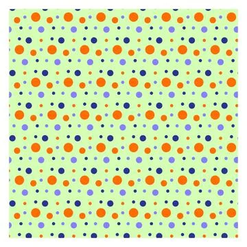 Polka Dot Seamless Pattern Design Stock Illustration