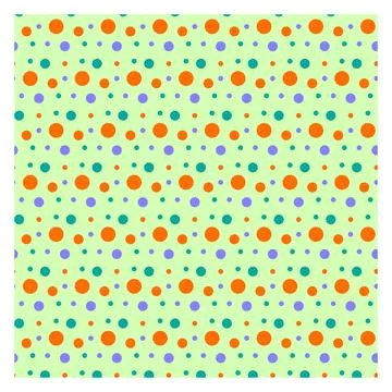 Polka Dot Seamless Pattern Design Stock Illustration