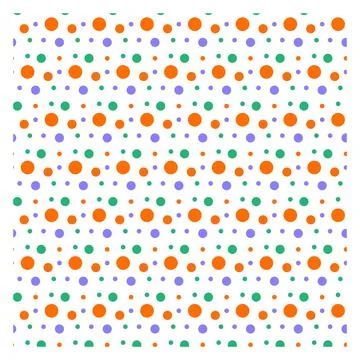Polka Dot Seamless Pattern Design Stock Illustration