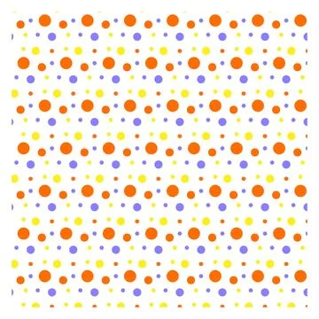 Polka Dot Seamless Pattern Design Stock Illustration