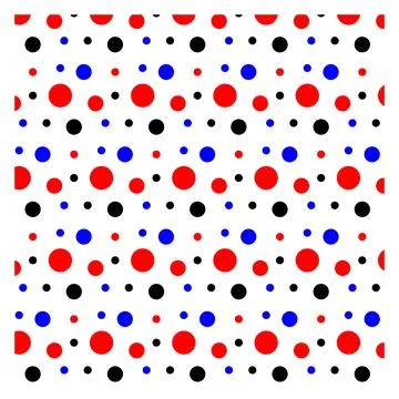 Polka Dot Seamless Pattern Design Stock Illustration