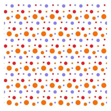 Polka Dot Seamless Pattern Design Stock Illustration