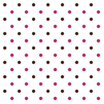 Polka Dot Seamless Pattern Design Stock Illustration