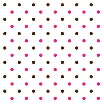 Polka Dot Seamless Pattern Design Stock Illustration
