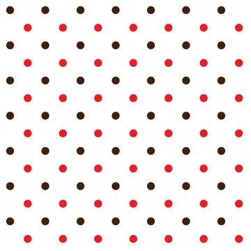 Polka Dot Seamless Pattern Design Stock Illustration