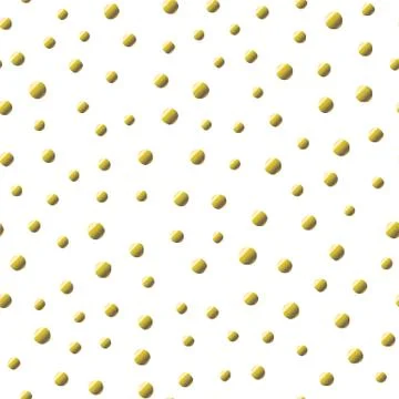 Polka dot seamless pattern with gold foil spots. Vector chaotic metal golden Illustrazione stock