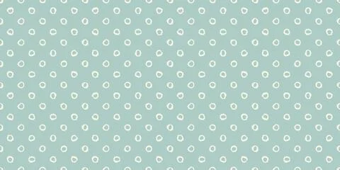 Polka dot seamless pattern with hand painted circles Stock Illustration