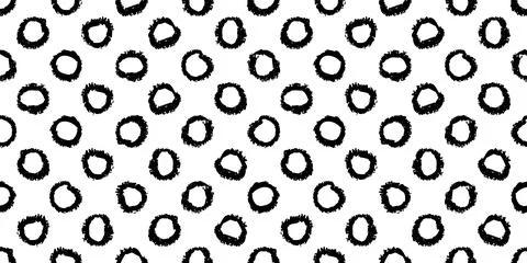 Polka dot seamless pattern with hand painted circles Stock Illustration