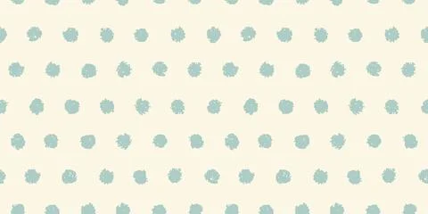 Polka dot seamless pattern with hand painted circles Illustrazione stock