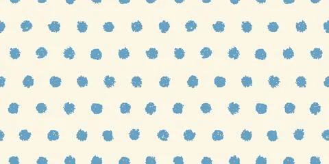 Polka dot seamless pattern with hand painted circles イラスト素材