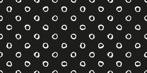 Polka dot seamless pattern with hand painted circles Illustrazione stock