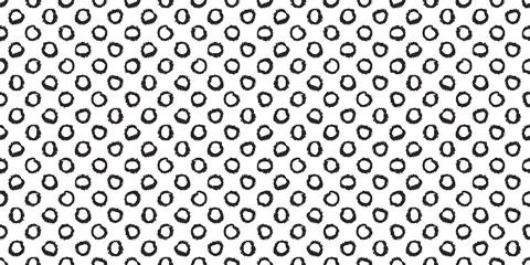 Polka dot seamless pattern with hand painted circles 스톡 일러스트