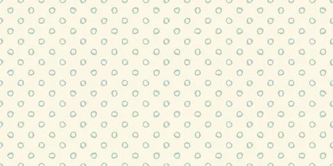 Polka dot seamless pattern with hand painted circles Illustrazione stock