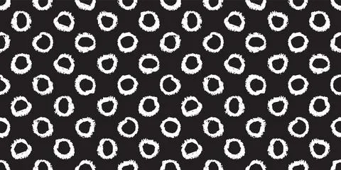 Polka dot seamless pattern with hand painted circles イラスト素材