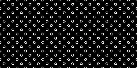 Polka dot seamless pattern with hand painted circles Stock Illustration