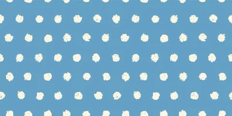Polka dot seamless pattern with hand painted circles Stock Illustration