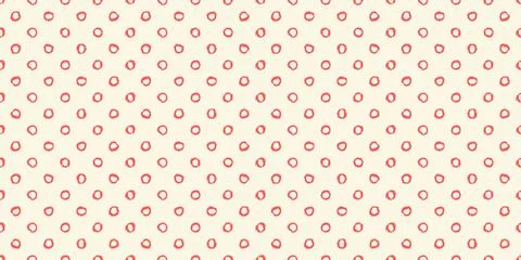 Polka dot seamless pattern with hand painted circles Stock Illustration