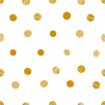Polka dot, seamless pattern Stock Illustration