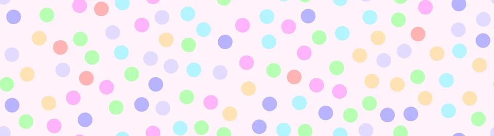 Polka dot seamless pattern in pastel colors for wallpaper, textile, wrapping Stock Illustration