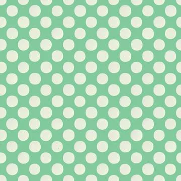 Polka dot seamless pattern. Simple minimal design print, polka dots green b.. Stockillustratie