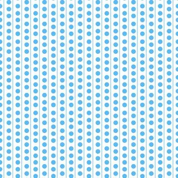 Polka dot seamless pattern for textile design, blue geometric background Illustrazione stock