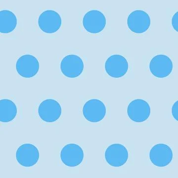 Polka dot seamless pattern for textile design, blue simple geometric backgrou Stockillustratie