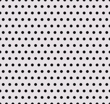 Polka dot seamless pattern. Vector abstract background with circle shapes, black Stock Illustration