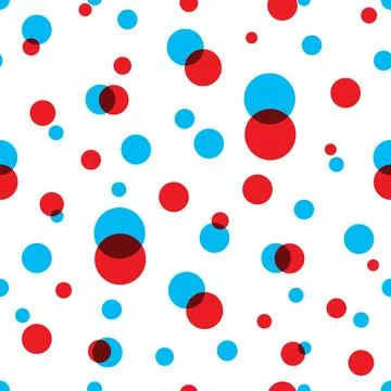 Polka dot Seamless Pattern vector geometric wallpaper background isolated red Illustrazione stock