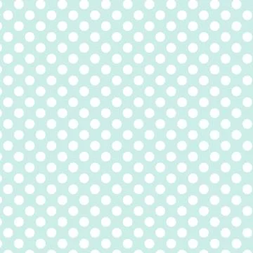 Polka dot seamless pattern. White dots on blue background. Stock Illustration