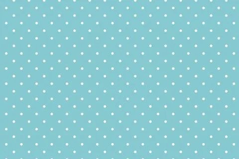 Polka dot seamless pattern. White dots on blue background. Stock Illustration